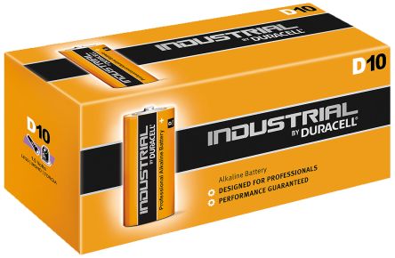 Duracell Procell D size Industrial 1.5v alkaline (BOX OF 10)