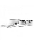Reversible Collar and Wrist Cuffs - White - Just for you desires