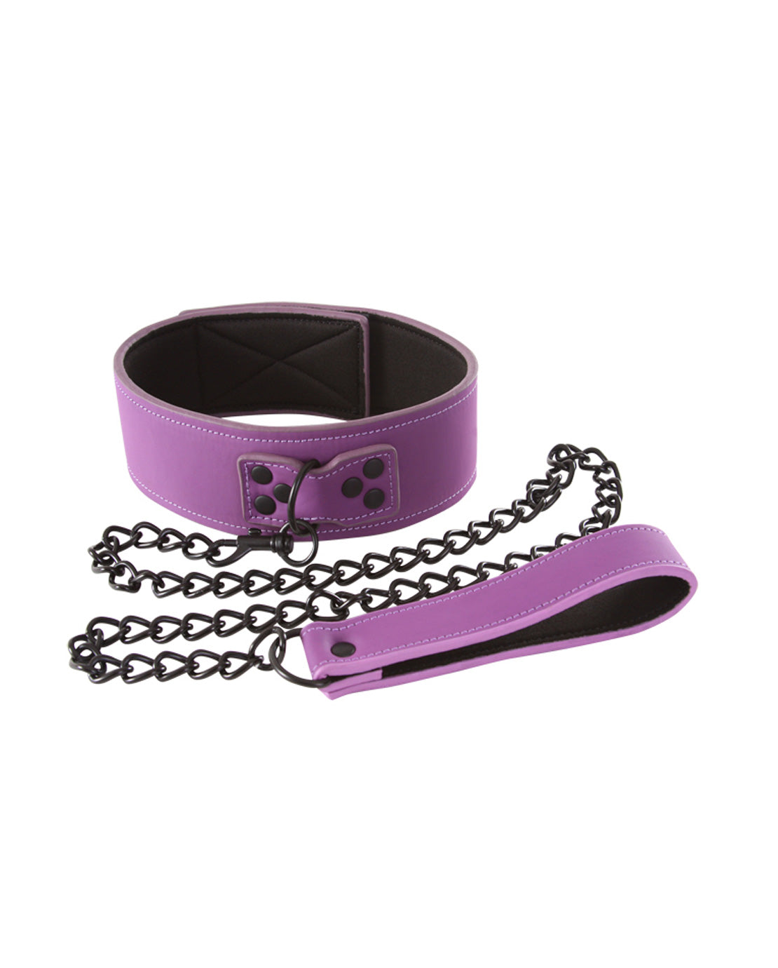 Lust Bondage Collar Purple