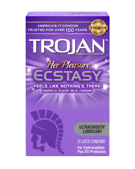Trojan Her Pleasure Ecstasy 10 pk - Just for you desires