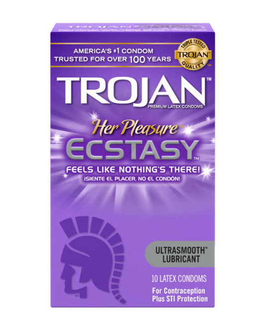Trojan Her Pleasure Ecstasy 10 pk - Just for you desires
