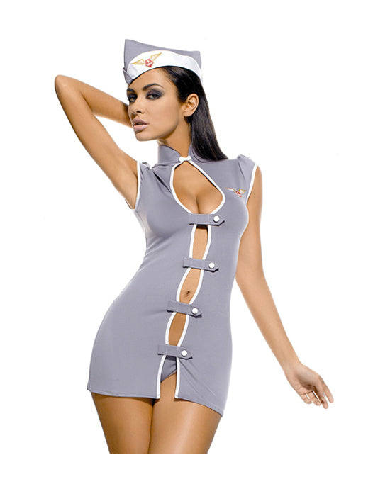 204110 - Obsessive Stewardess Costume - Just for you desires