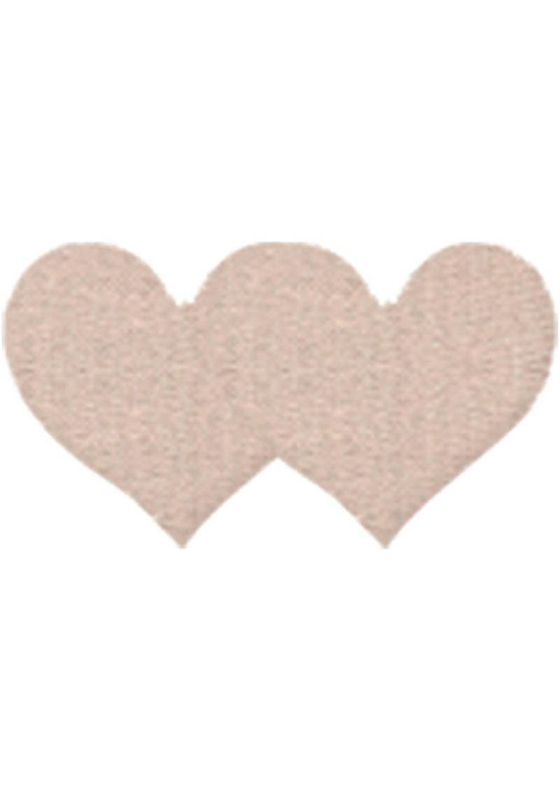 NUDE SATIN HEART - 2PK - Just for you desires
