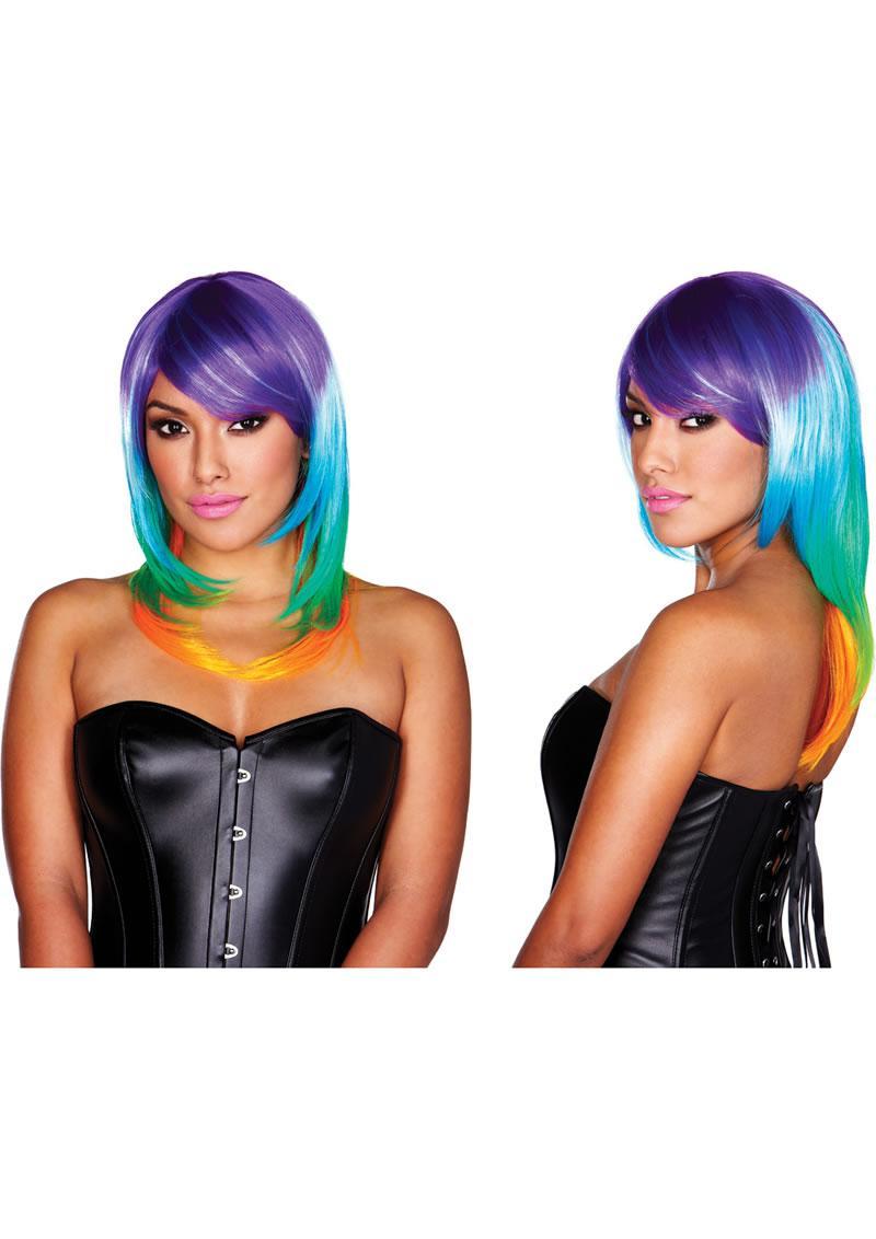 224302 - Rainbow Wig - Just for you desires