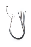 225675 - Triple X Leather Whip With Metal Handle - Just for you desires