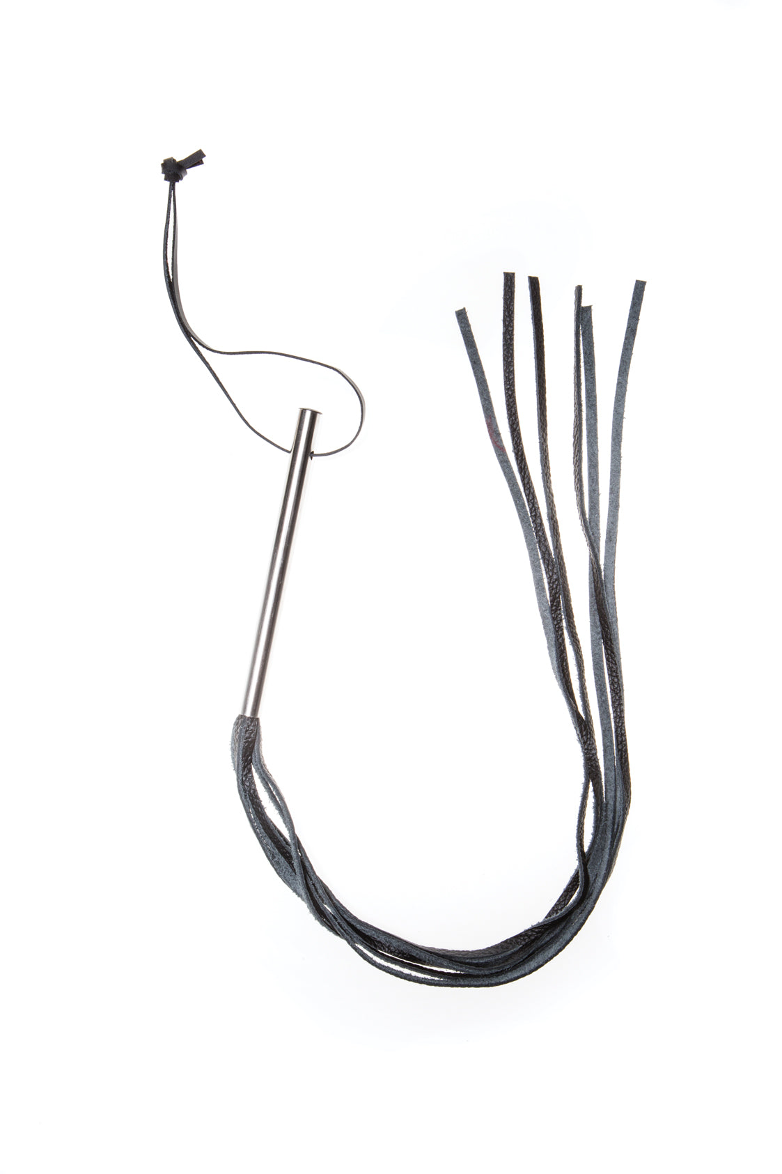 225675 - Triple X Leather Whip With Metal Handle - Just for you desires