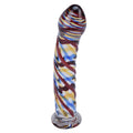 230418 - Lucent Tartan Glass Massager - 6.8 Inch - Just for you desires