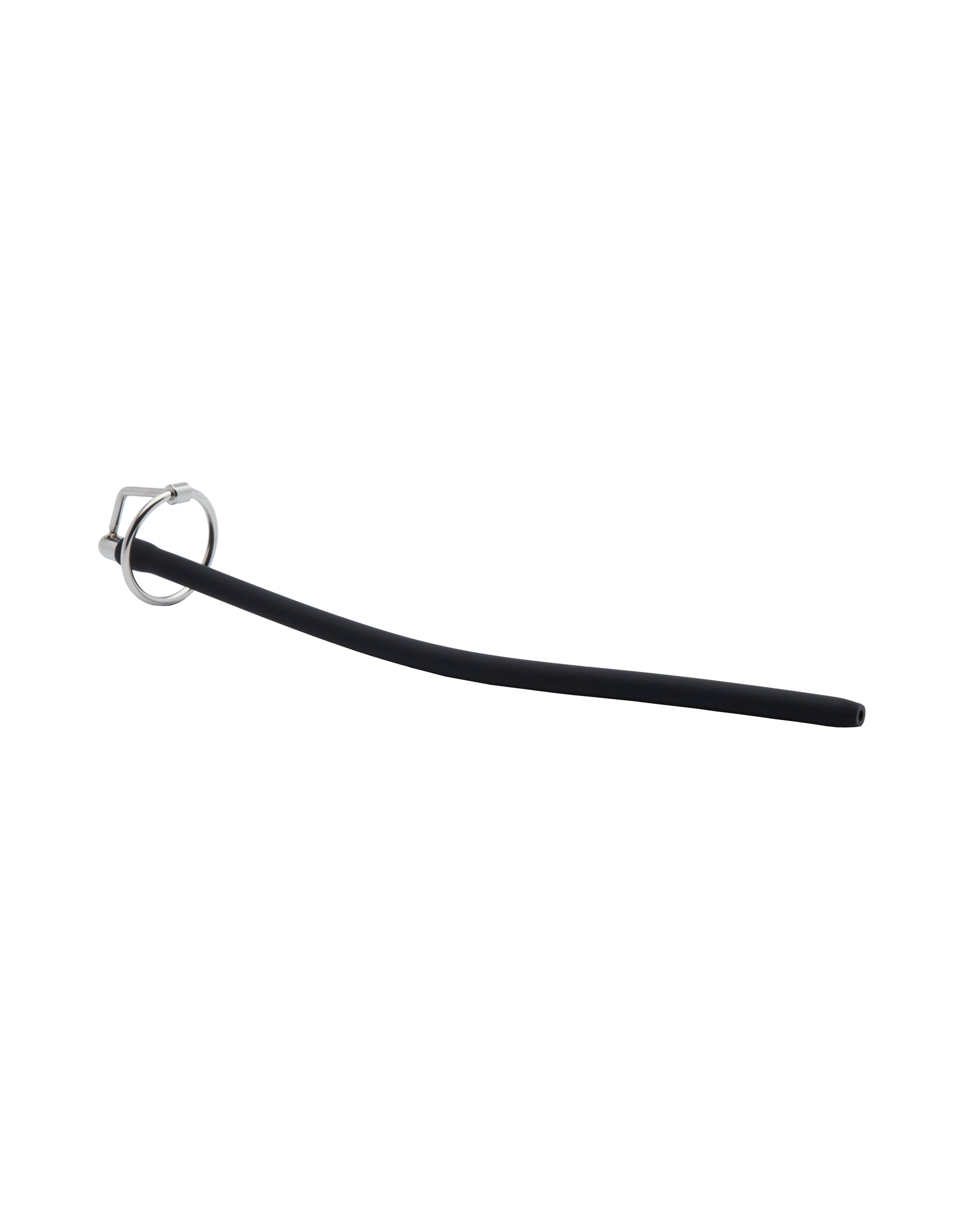 232080 - Kinki Range Silicone And Stainless Steel Ringed Urethral Sound - 9.8 Inch - Just for you desires