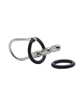 232105 - Kinki Range Stainless Steel With Silicone Ring Bead Penis Plug - Just for you desires