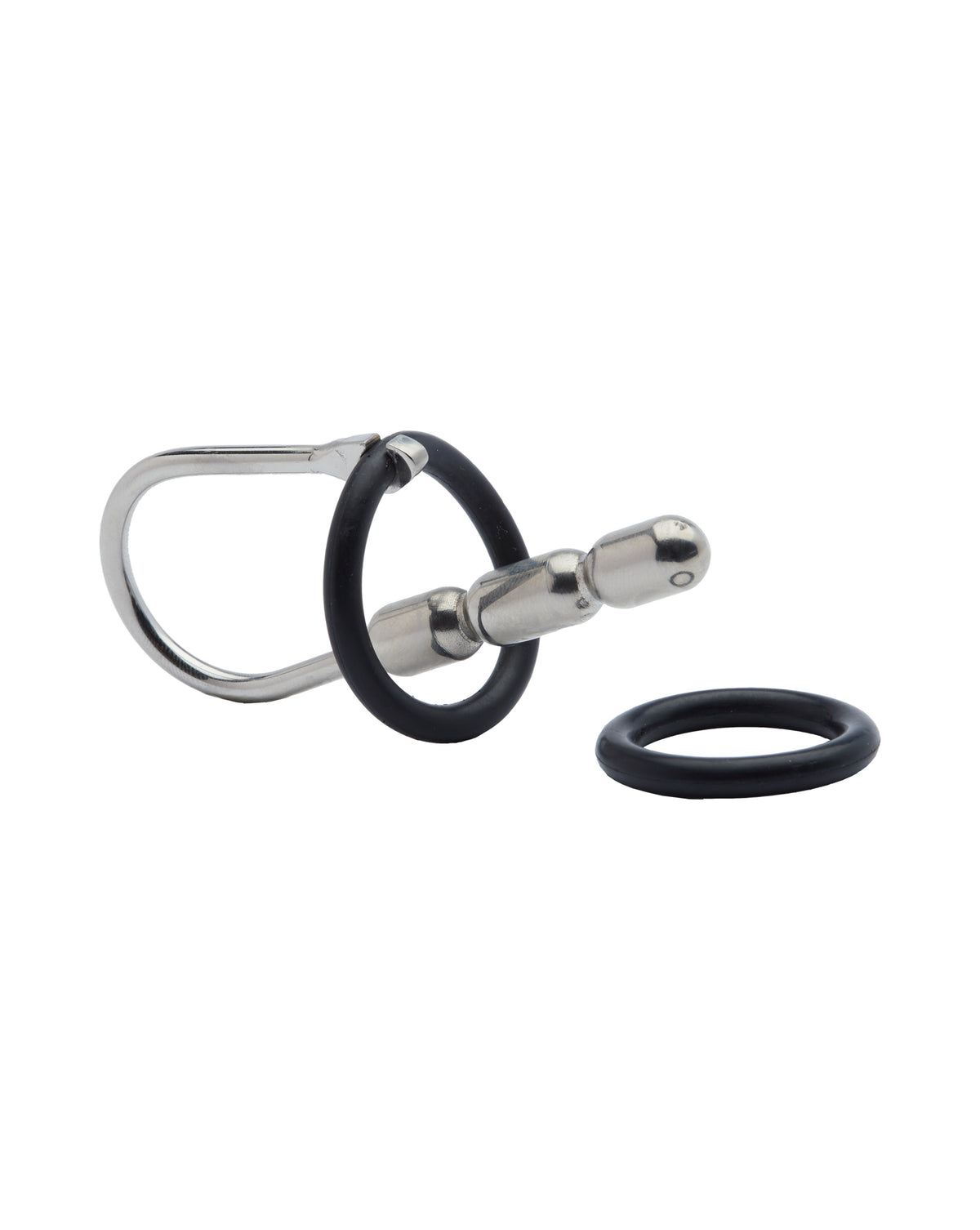 232105 - Kinki Range Stainless Steel With Silicone Ring Bead Penis Plug - Just for you desires
