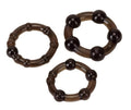 234368 - Ultra Stretch Beaded Cock Ring Set - 3 Pack - Just for you desires