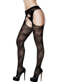 241977 - Crotchless Lace Suspender Hose - Just for you desires