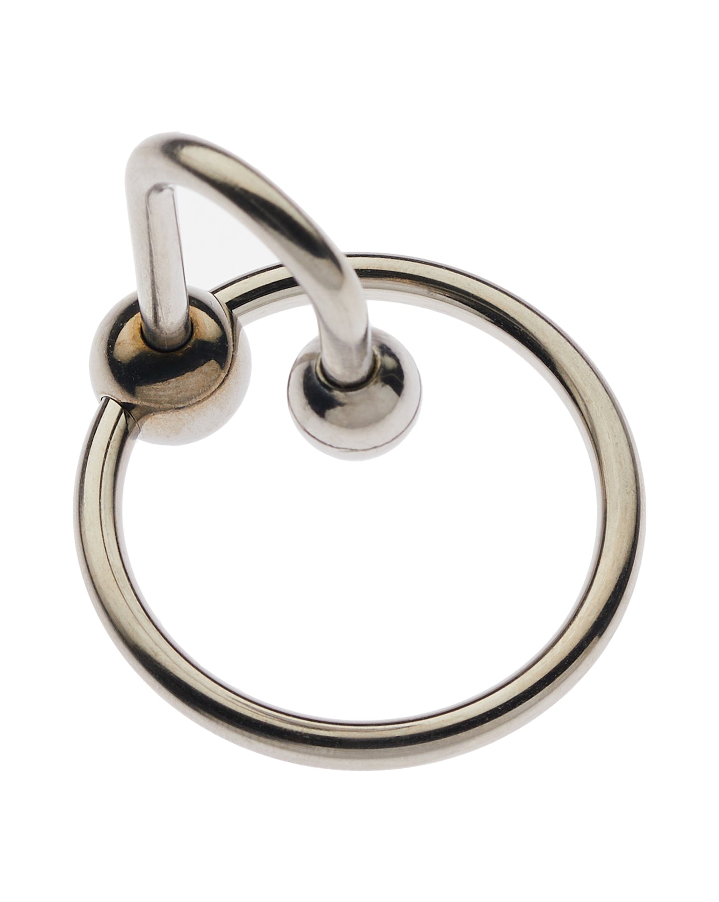 Kink Stainless Steel Head Ring with ball Head - 28mm - Just for you desires