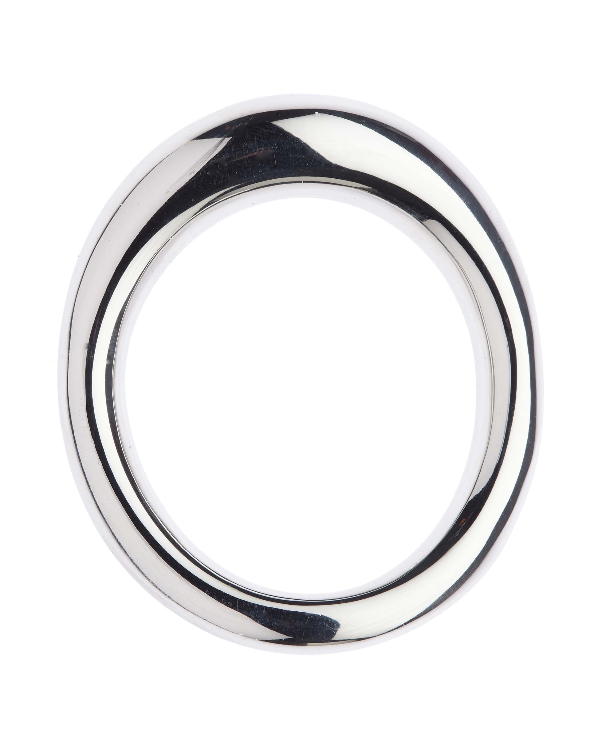 242535 - Kinki Range Stainless Steel Bent Cock Ring - 45Mm - Just for you desires