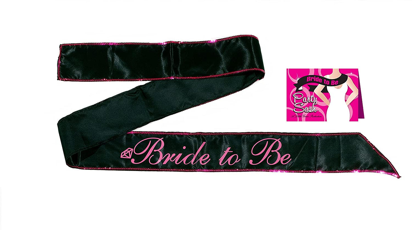 BRIDE TO BE BLACK SASH