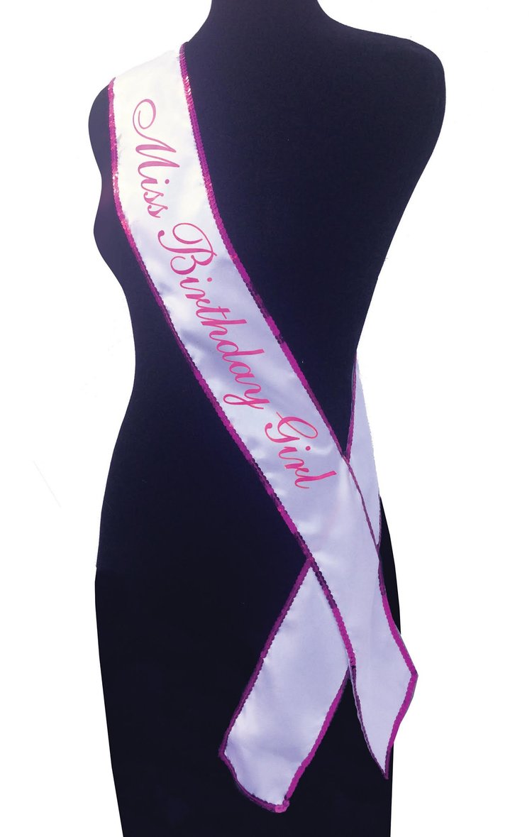 242669 - Miss Birthday Girl Sash - Just for you desires