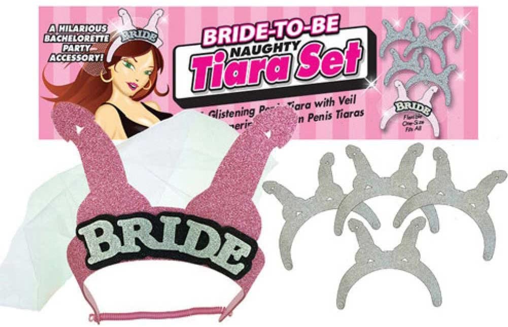 NAUGHTY BRIDAL TIARA SET