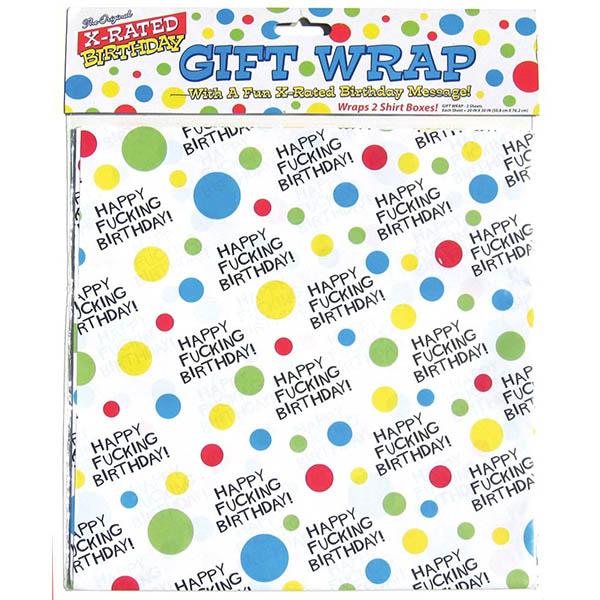 242826 - X-Rated Birthday Gift Wrap Paper - Just for you desires