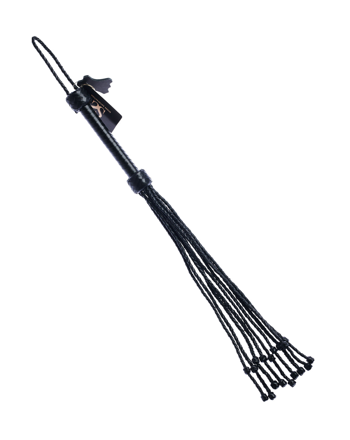 244978 - Bound X Mini Braided Leather Double Knot Flogger - Just for you desires