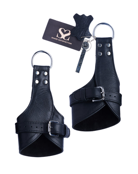 Bound X Leather Suspension Wrist Cuffs