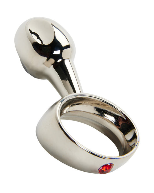 Ring Butt Plug with Red Gem - Just for you desires
