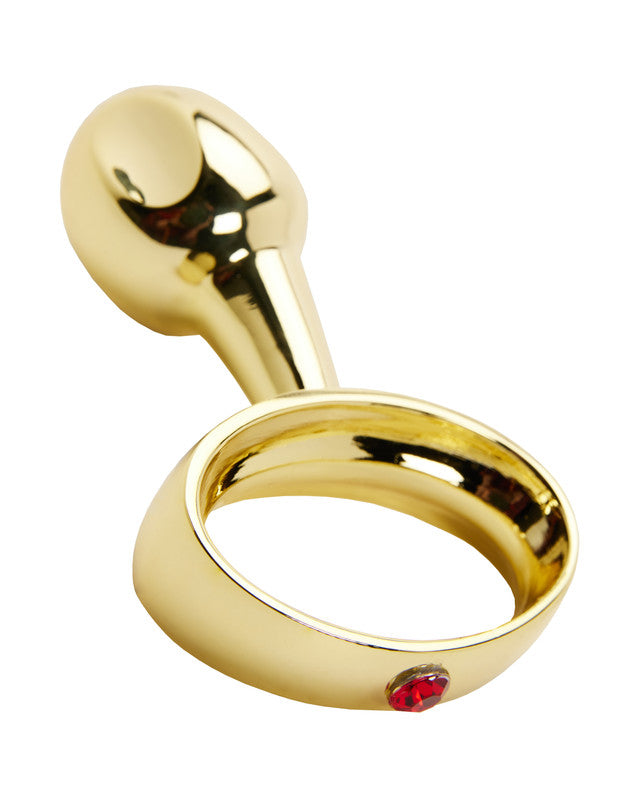 Ring Butt Plug with Red Gem - Just for you desires