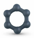 252812 - Boners Hexagon Cockring With Steel Balls - Just for you desires