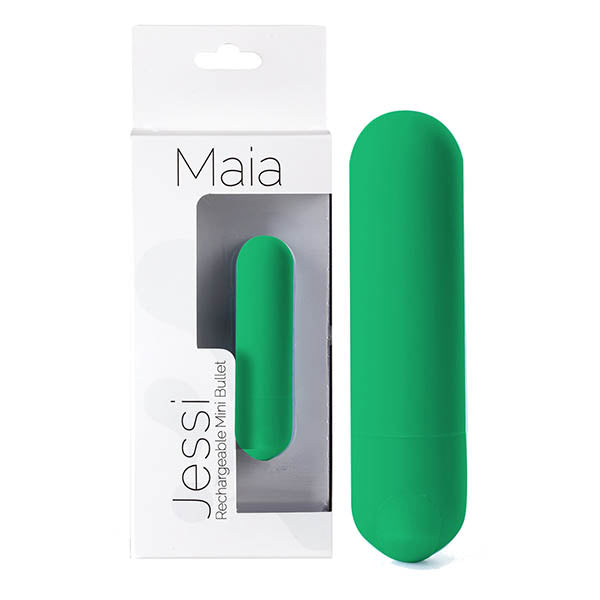 Maia Jessi - Emerald Green 7.6 cm USB Rechargeable Bullet - Just for you desires