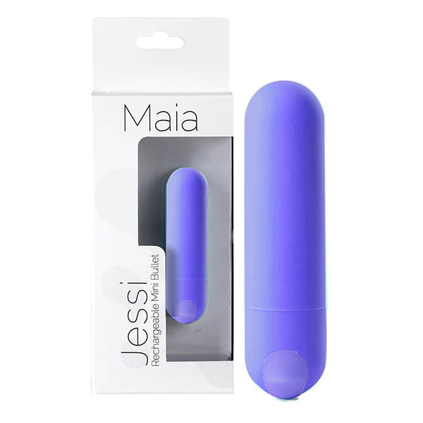 Maia Jessi - Purple 7.6 cm USB Rechargeable Bullet - Just for you desires