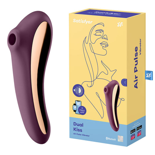 Satisfyer Dual Kiss Wine Red