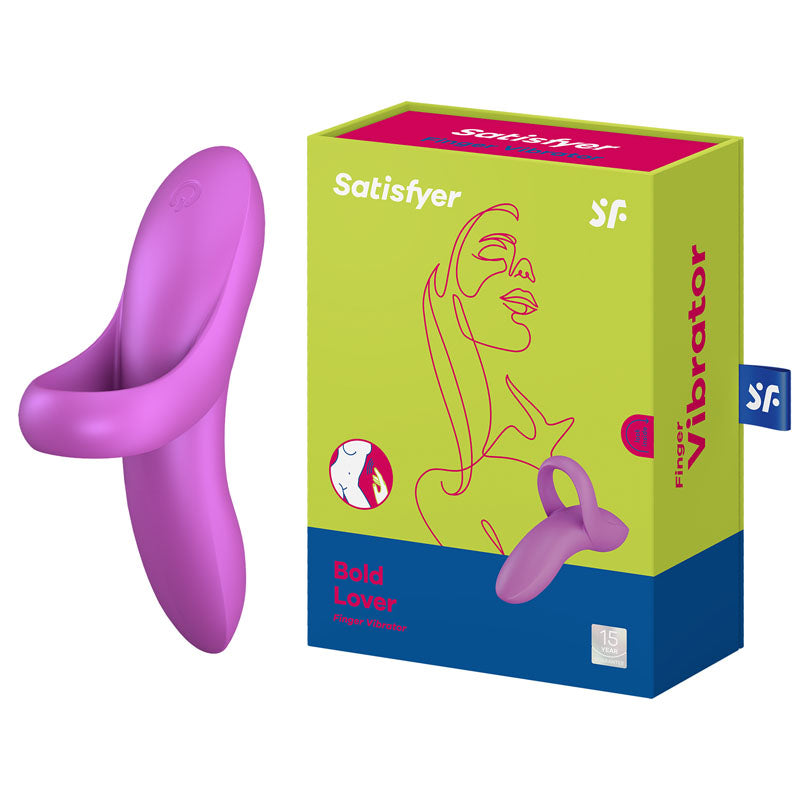 Satisfyer Bold Lover - Dark Pink USB Rechargeable Finger Stimulator - Just for you desires