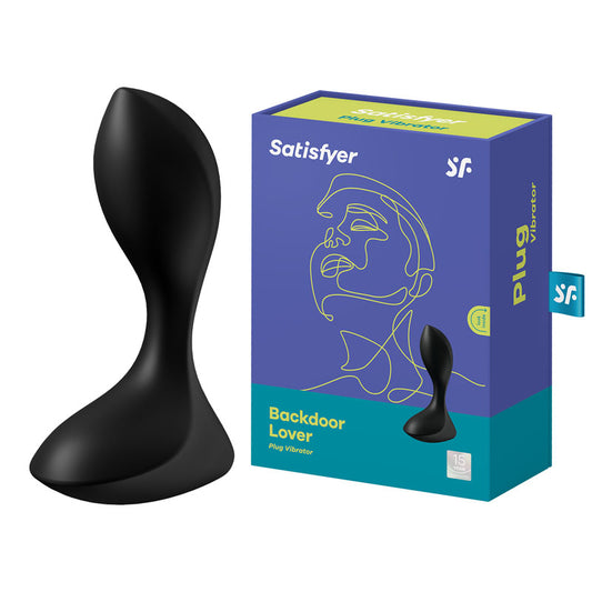 Satisfyer Backdoor Lover - Black USB Rechargeable Vibrating Butt Plug - Just for you desires