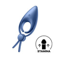 Satisfyer Sniper - Blue - Blue Vibrating Adjustable Lasso Cock Ring - Just for you desires