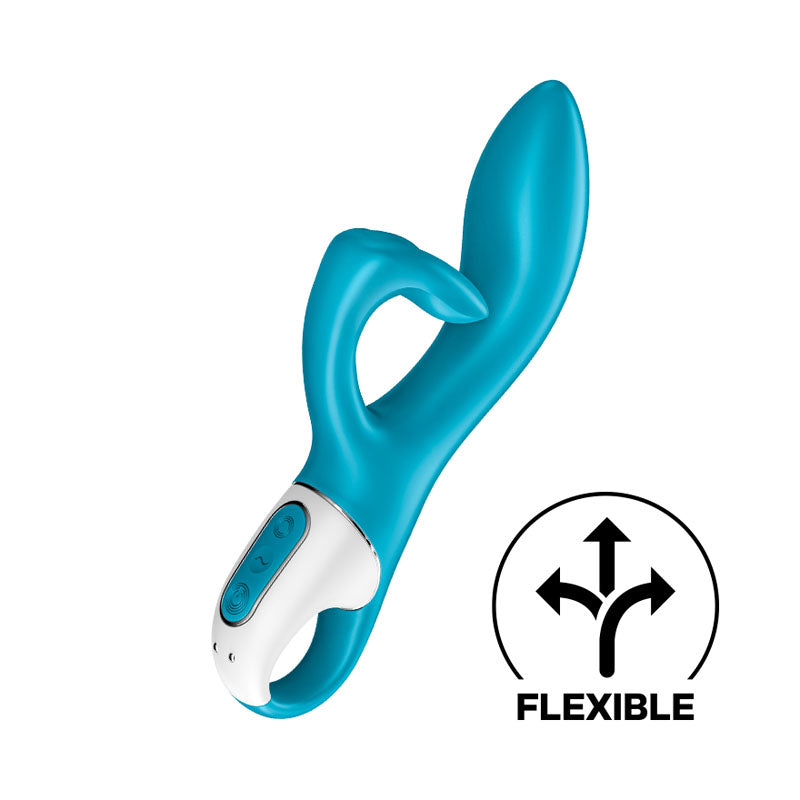 Satisfyer Embrace Me - Turquoise USB Rechargeable Rabbit Vibrator - Just for you desires