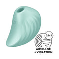 Satisfyer Pearl Diver - Mint - Mint USB Rechargeable Air Pulsation Stimulator - Just for you desires