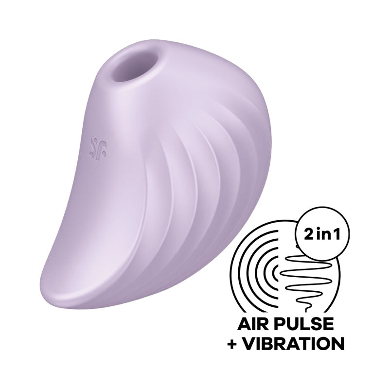 Satisfyer Pearl Diver - Violet - Violet USB Rechargeable Air Pulsation Stimulator - Just for you desires