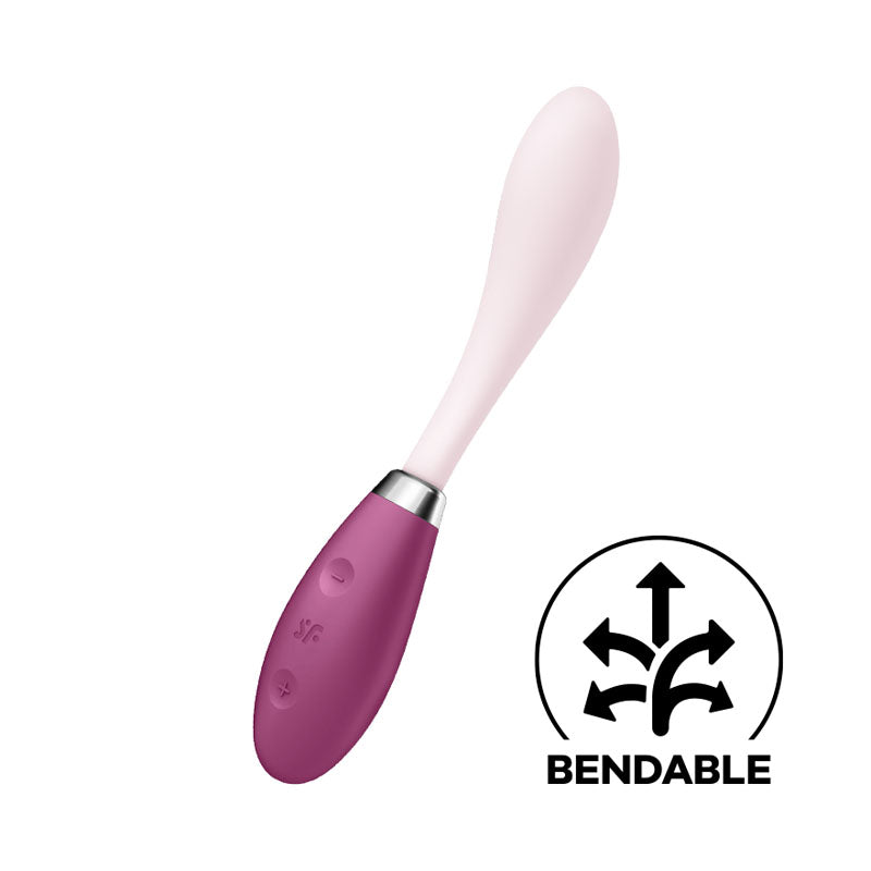 Satisfyer G-Spot Flex 3 - Red USB Rechargeable Vibrator - Just for you desires