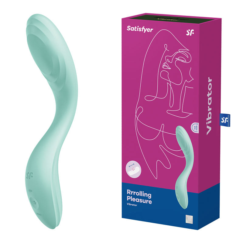 Satisfyer Rrrolling Pleasure - Mint USB Rechargeable Vibrator - Just for you desires