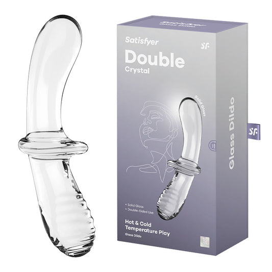Satisfyer Double Crystal Transparent - Just for you desires
