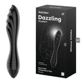 Satisfyer Dazzling Crystal 1 - Black - Black Glass Double Ended Dildo - Just for you desires