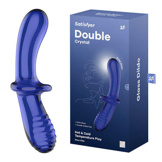 Satisfyer Double Crystal Light Blue - Just for you desires