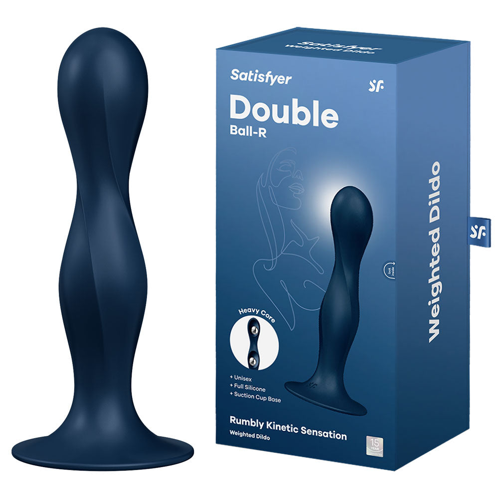 Satisfyer Double Ball-R - Dark Blue - Just for you desires