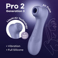 Satisfyer Pro 2 Generation 3 - Lilac - Lilac Touch-Free USB-Rechargeable Clitoral Stimulator - Just for you desires