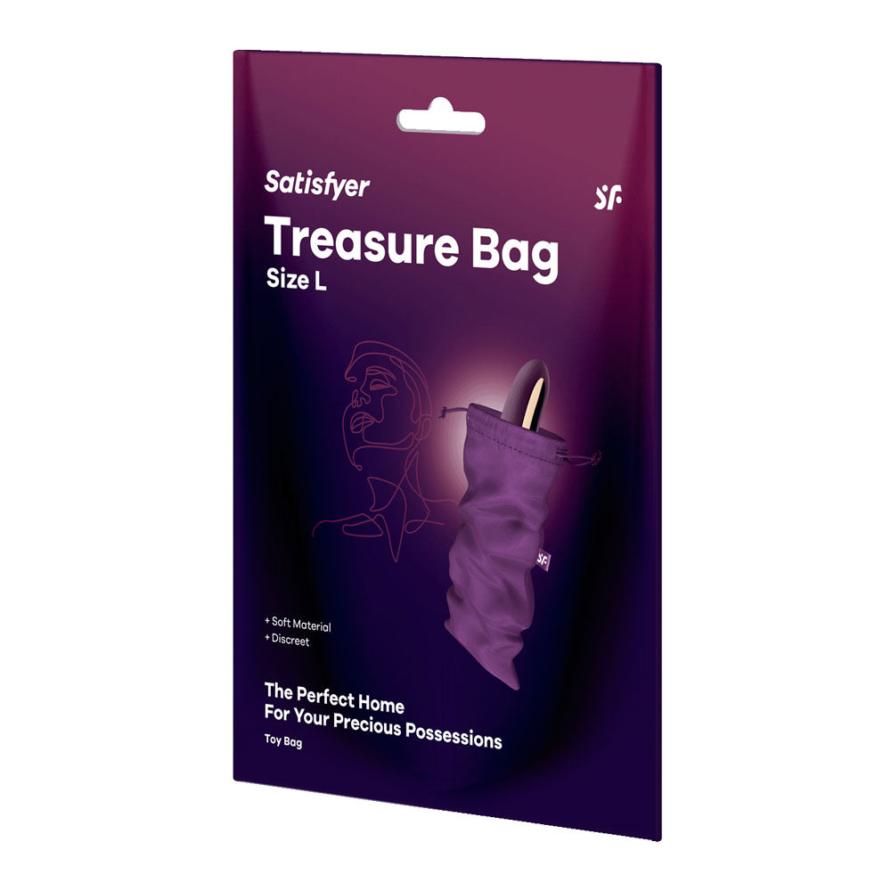 Satisfyer Treasure Bag Large - Violet - Just for you desires