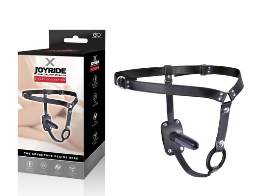 X Joyride 5" Dual Delight Strap On Black - Just for you desires