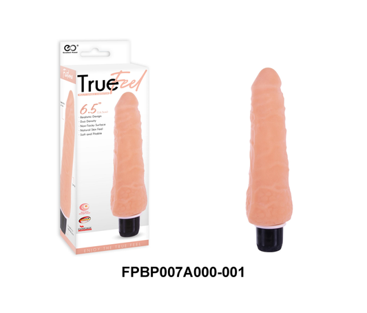 True Feel 6.5 Realistic Tpr Vibrator Flesh - Just for you desires