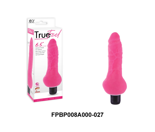True Feel Realistic Tpr Vibrator 6.5" Pink - Just for you desires