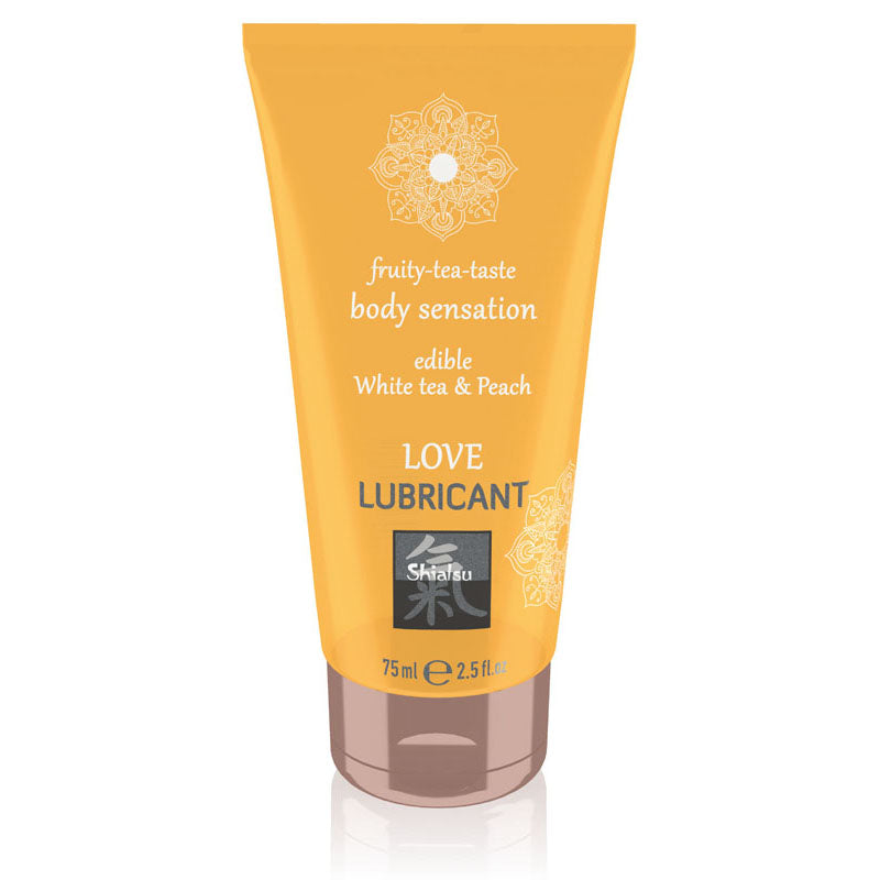 SHIATSU Love Lubricant - White Tea & Peach Flavoured - 75 ml - Just for you desires