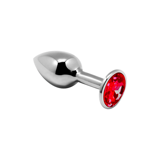Mini Metal Butt Plug Anal Pleasure Red S - Just for you desires
