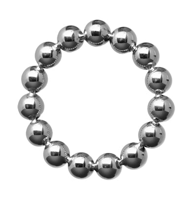 87309 - Meridian 175 Inch Stainless Steel Beaded Cock Ring - Just for you desires